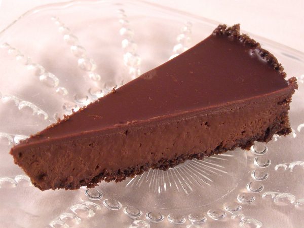 Chocolate glazed chocolate tart