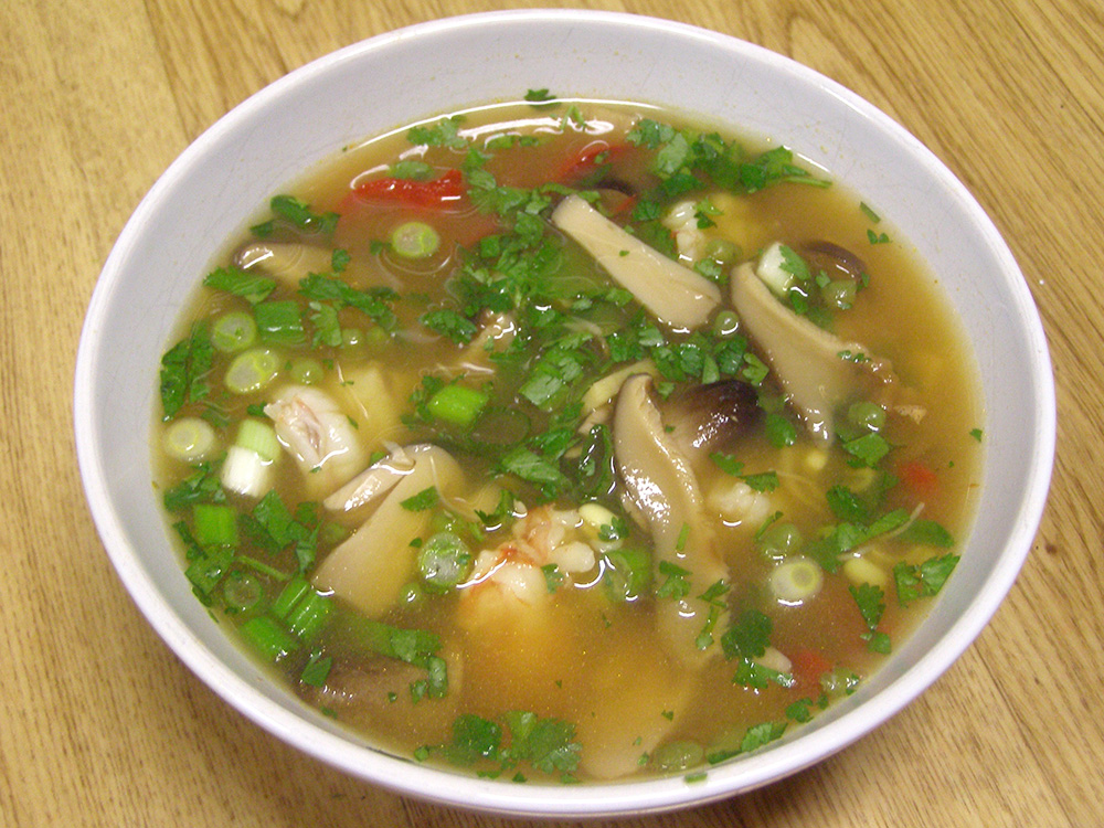 Hot and Sour Soup with Shrimp recipe