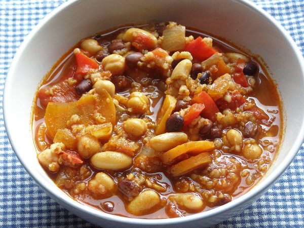 Vegetarian Three Bean Chipotle Chili Recipe