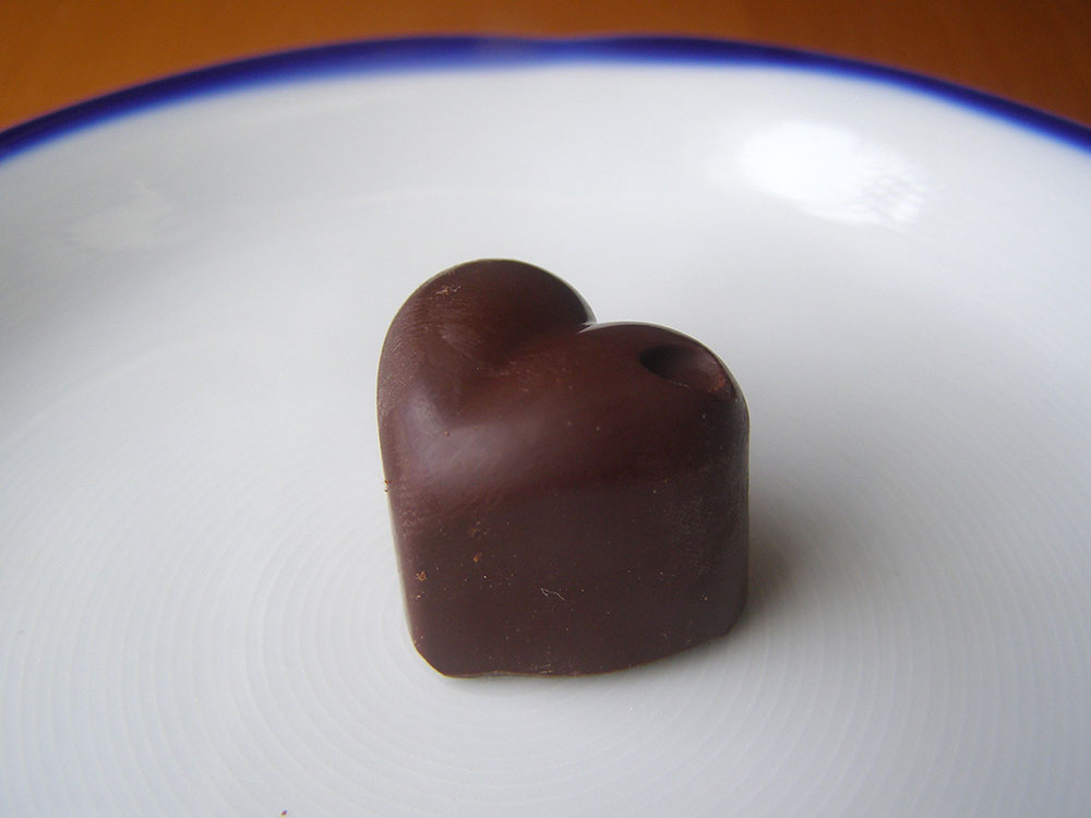 Dark Chocolate Truffle Hearts