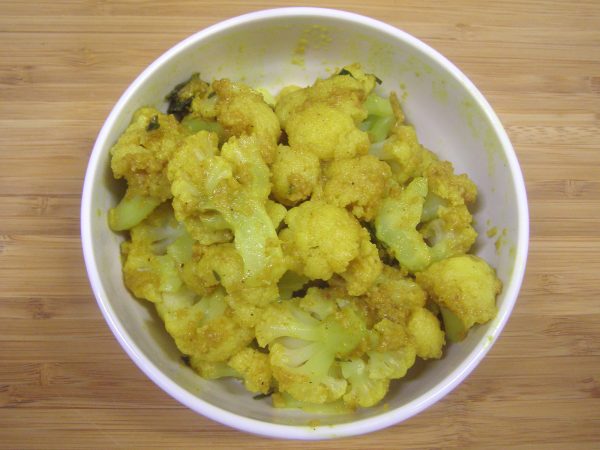 Ginger Curry Cauliflower