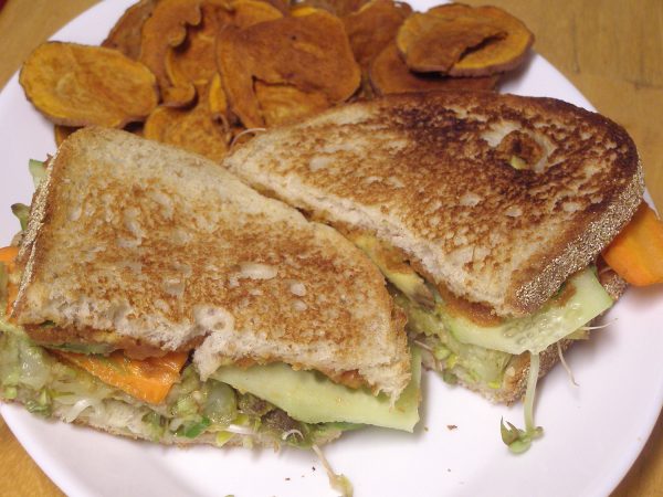 Vegetarian Banh Mi Sandwich