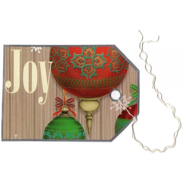 Gift tag made from an old greeting card