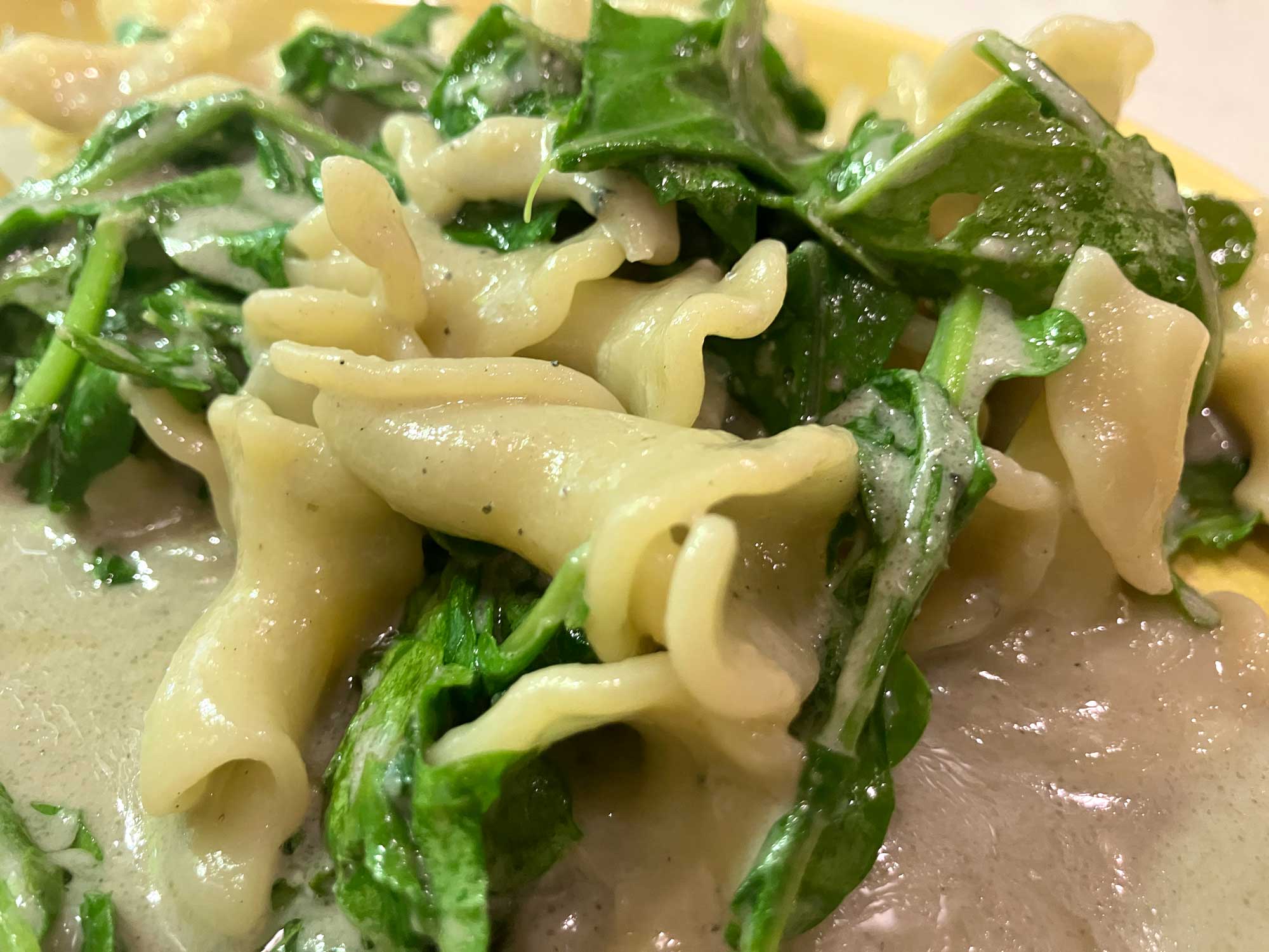 Pasta with Gorgonzola and Arugula